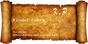 Kindel Petra névjegykártya